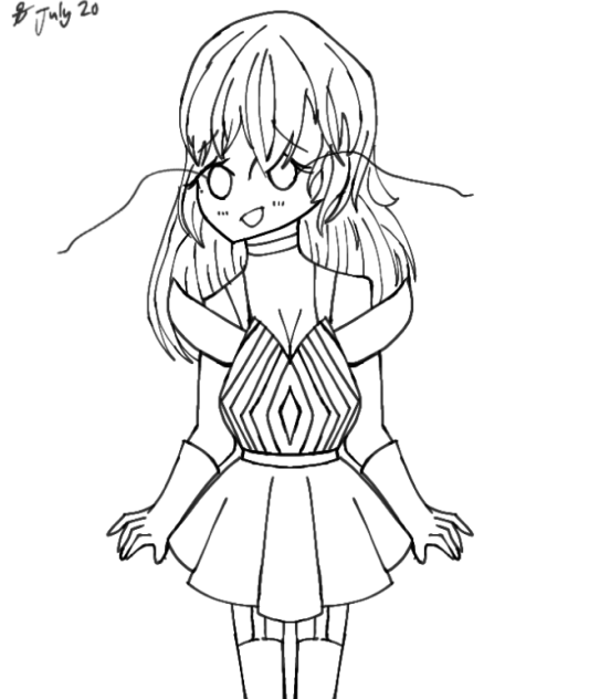 Power is fading but its okay Lineart ibisPaint