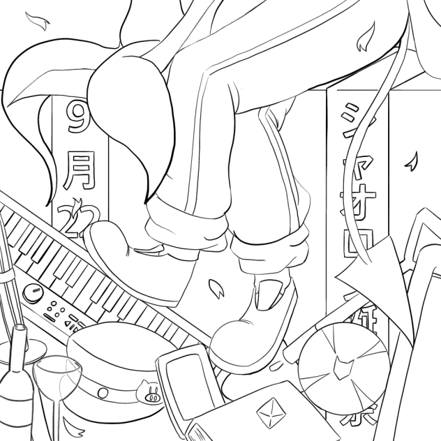 絵師様に投げやり線画