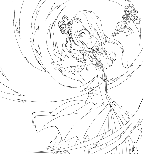 ☆風の大神官☆(線画)