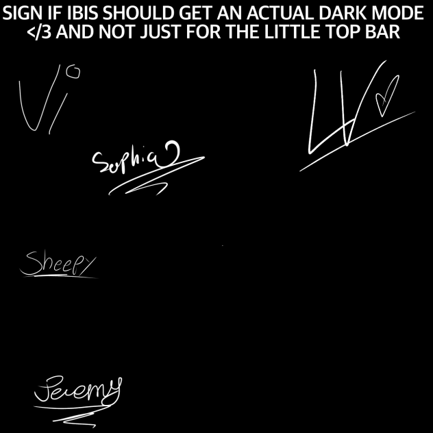 Dark mode movement