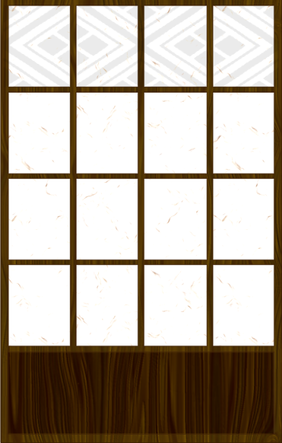 素材 障子（大）