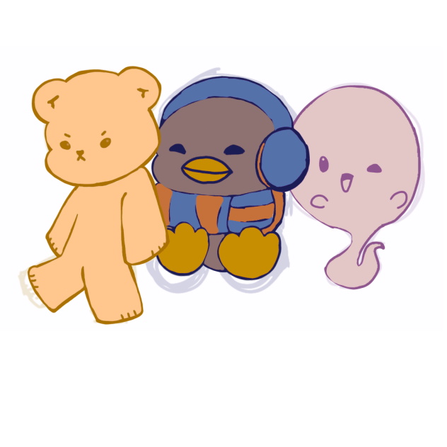 My three characters I have created! - ibisPaint
