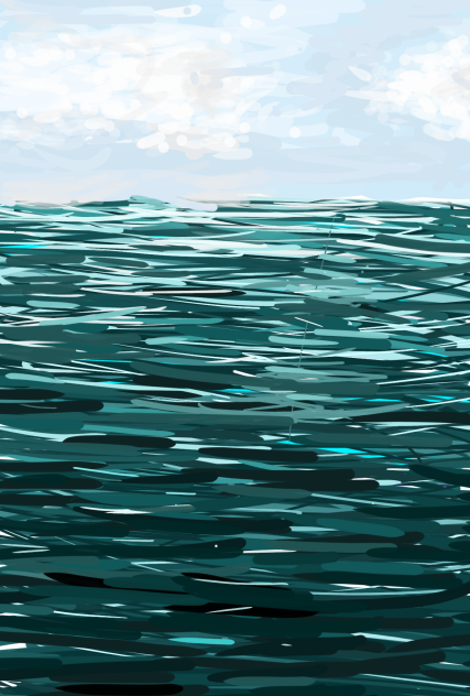 空と海の間 Ibispaint