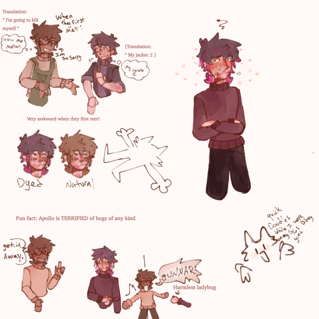 Quick A and G doodles