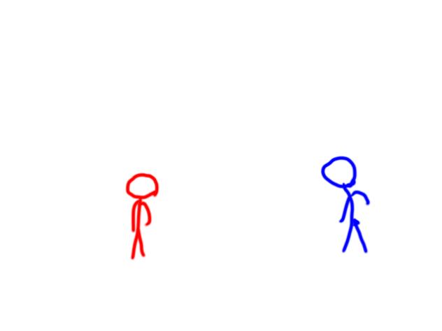 Red vs blue - ibisPaint