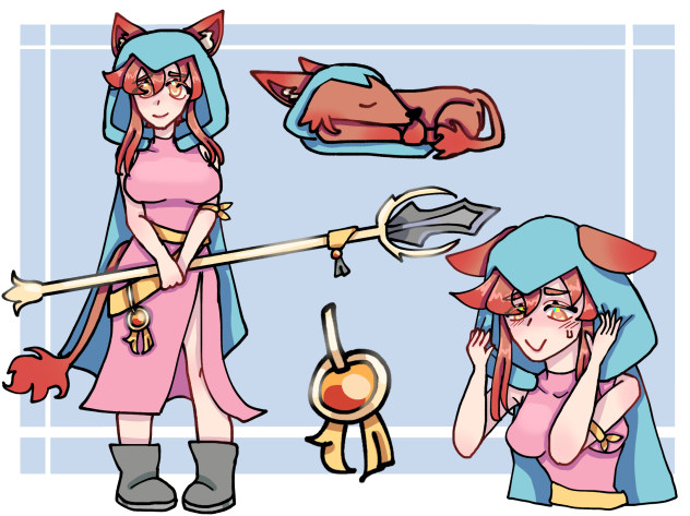 Drew another oc by puppet