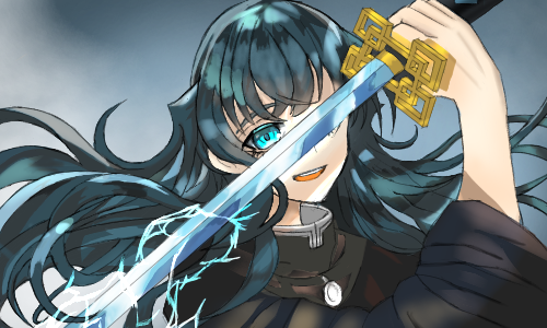 時透無一郎マイメロさんの作品を模写させていただきました。