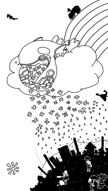 下書き＼(^o^)／これは線画に入るのかな？