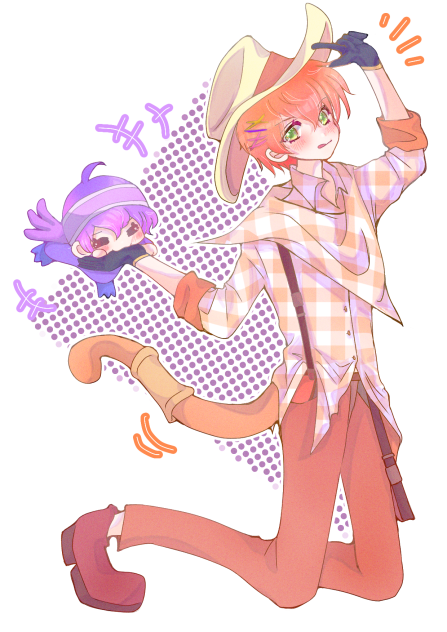 🧡いちご王子👑と💜いちご王子👑