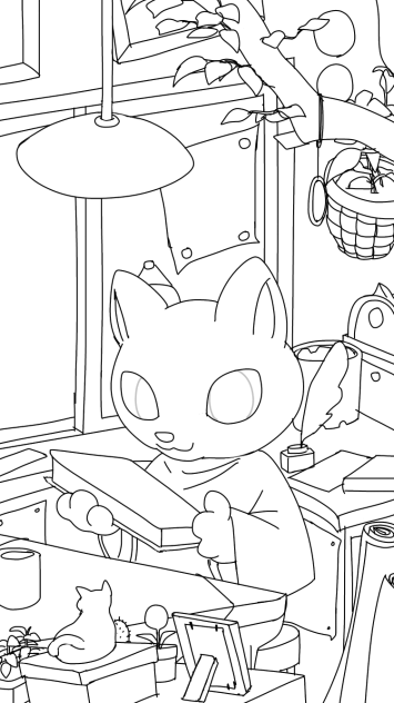にゃんこぬりえ