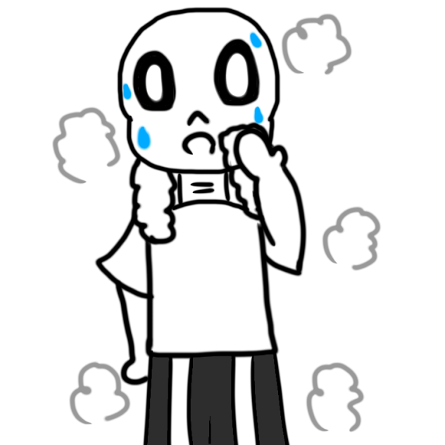 風呂上りのSans