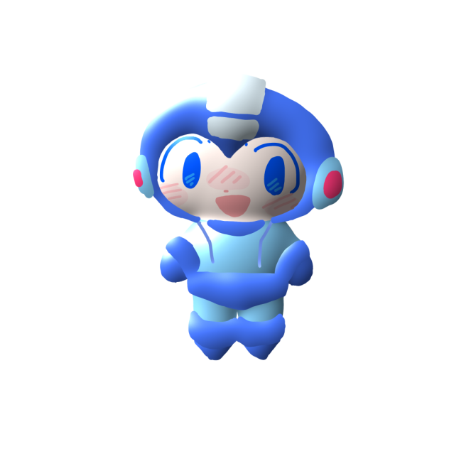 Mega man puffy sticker