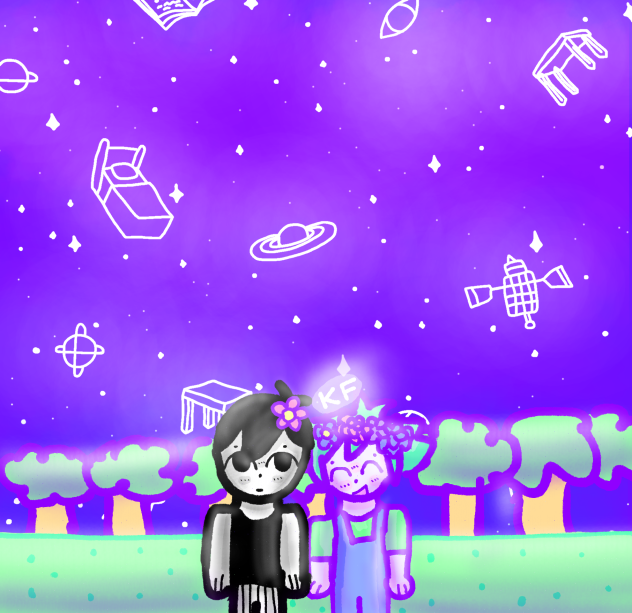 Some cute sunflower fan art! (Omori)