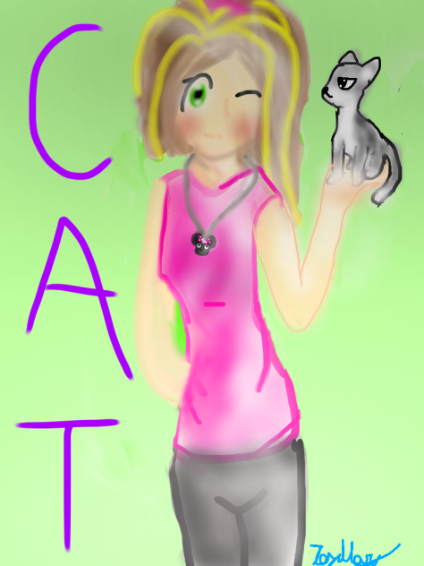 speed art-I love cat