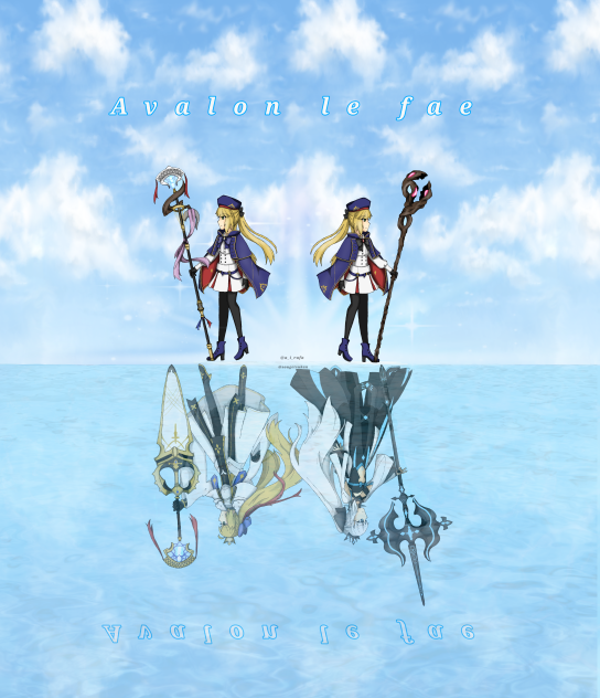 キャストリア(A・A)とトネリコ(モルガン)