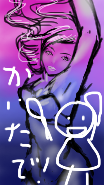 再生アニメ。絵描き誕生