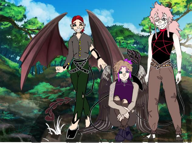 Me and my brother with roz#demons