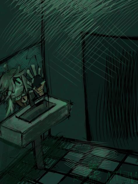 broken mirror (this drawing is kinda old - ibisPaint