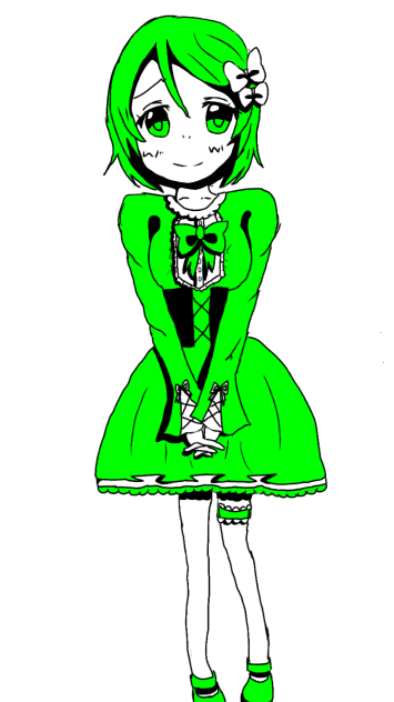 小泉花陽ちゃん線画カゲプロ塗りさせてもらいました！