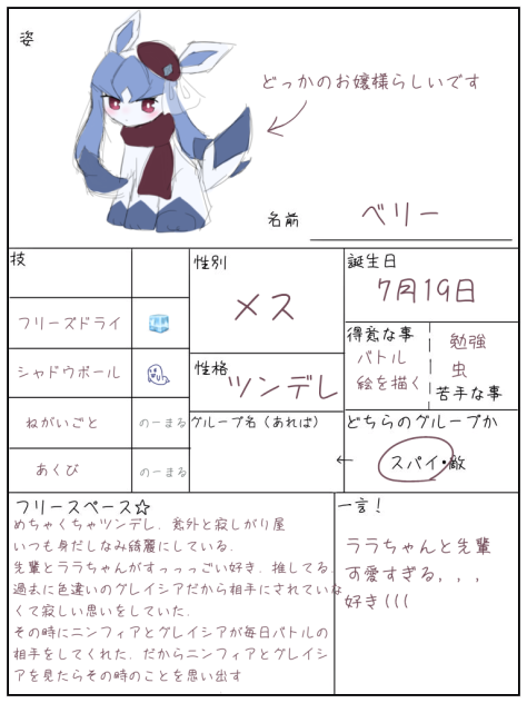 キャラ募集！