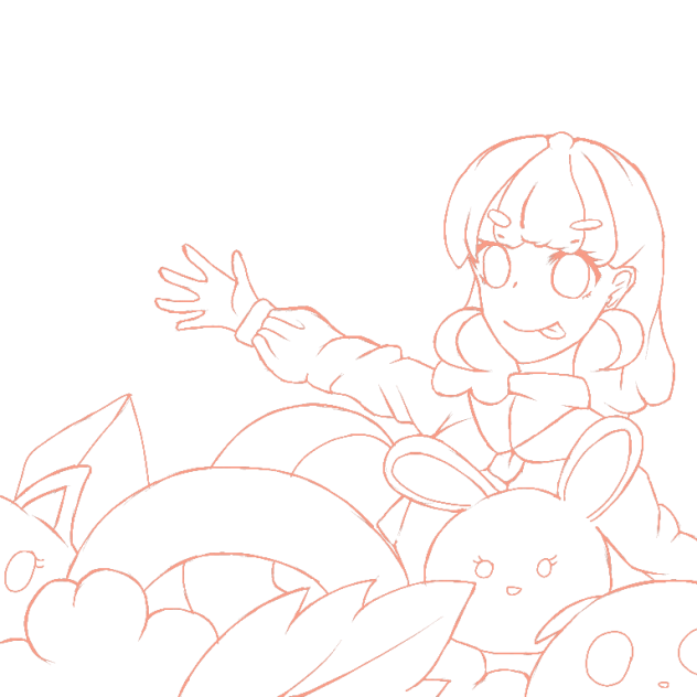 doll party lineart