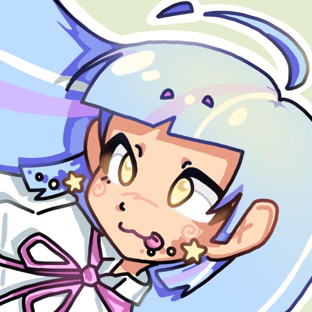 blue hair