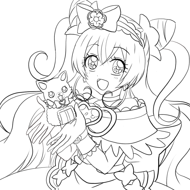 キュアプレシャス塗り絵