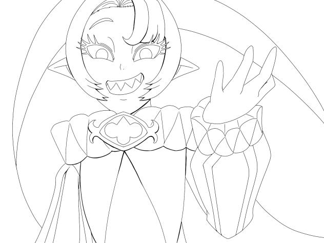【線画】シャドウミルククッキー(女の子)