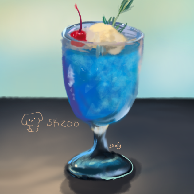 Blue soda thing - ibisPaint