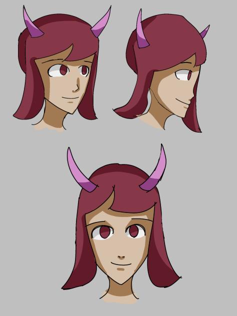 Head on the different angles - ibisPaint