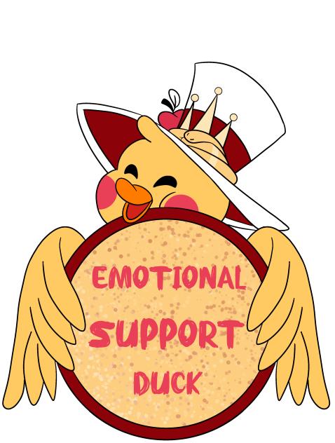 Emotional support duck