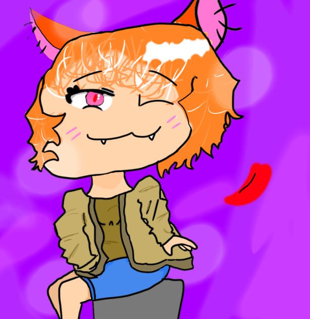A fox person