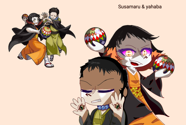 Susamaru & Yahaba - Demon slayer