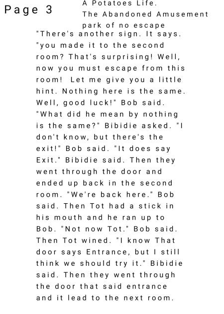 A Potatoes Life. Page 3