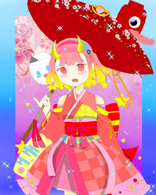 うゆさんの線画お借りしました