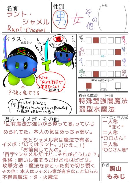 キャラ募やりすぎだよ