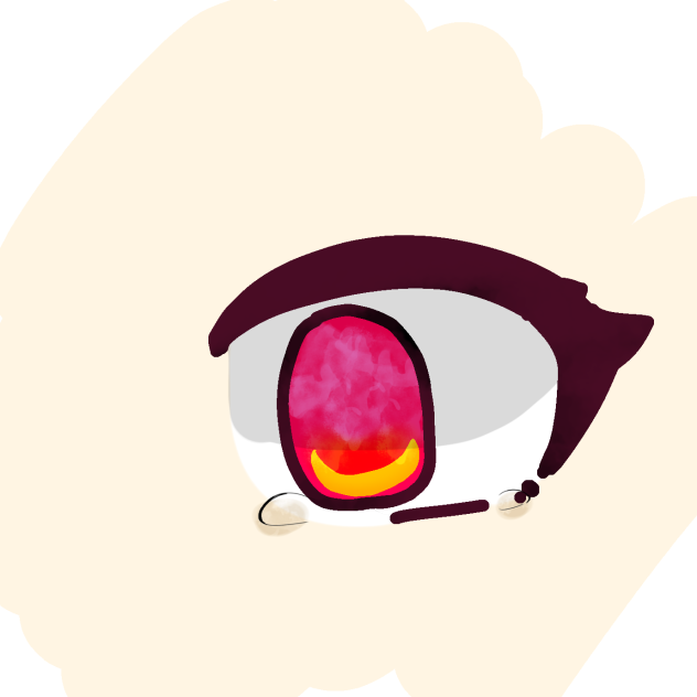 おかしくなった涙の描き方（真似しないほうが得）