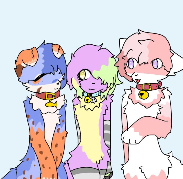 Art trade with ash the kittyfox