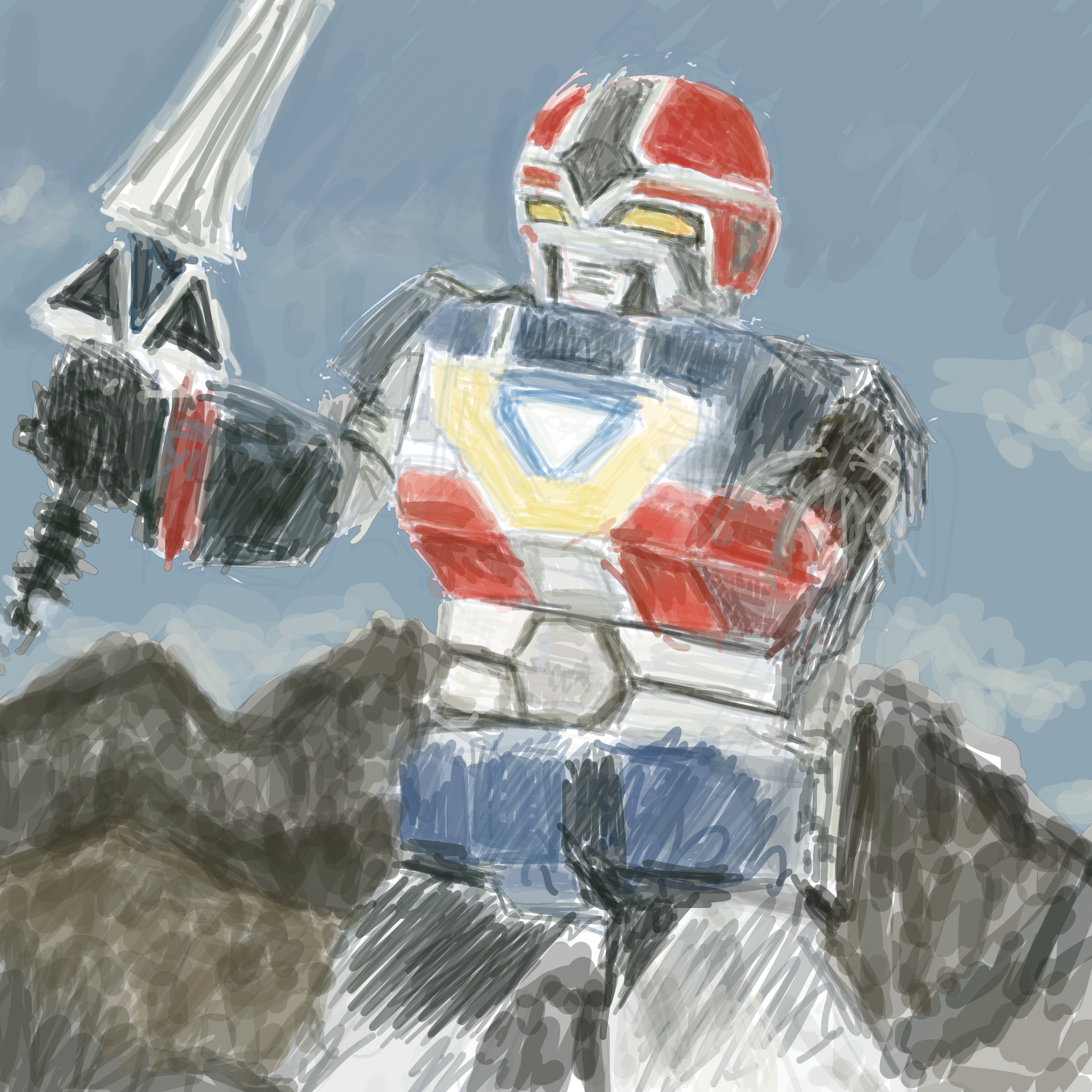 超新星フラッシュマン「巨大ロボ破れたり」 - ibisPaint
