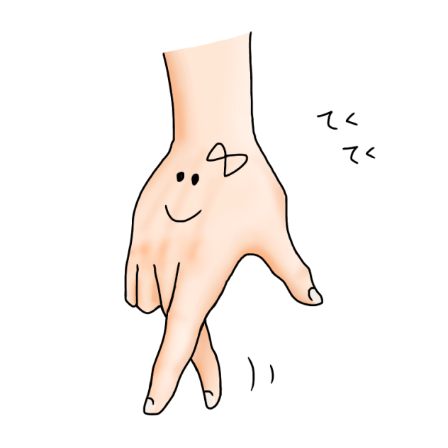 手の落書き