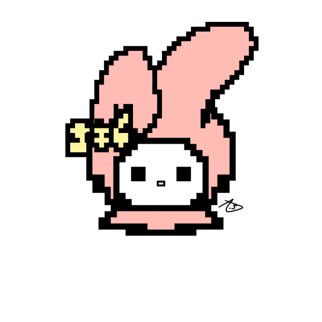 My melody pixel art