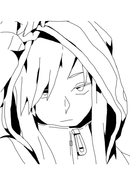キドさん 線画 Ibispaint