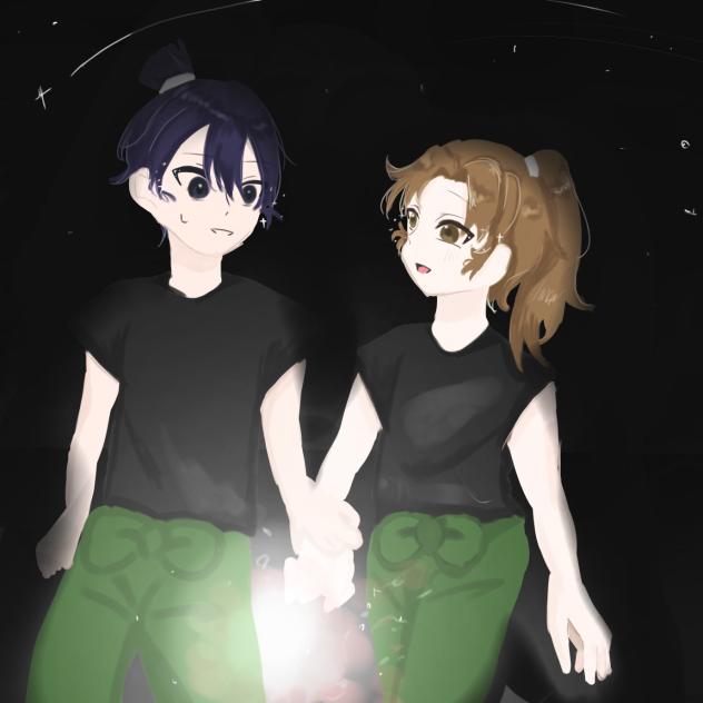 夜の不運と花火