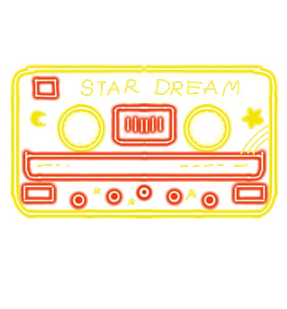 cassette tape (neon)