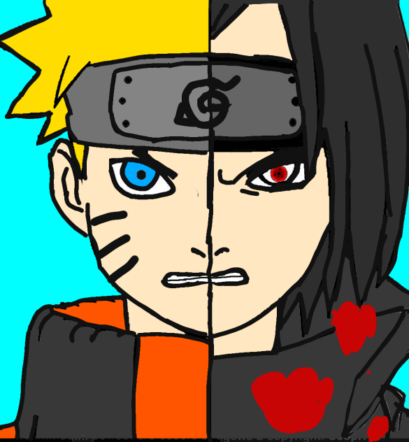 naruto VS sasuke - ibisPaint