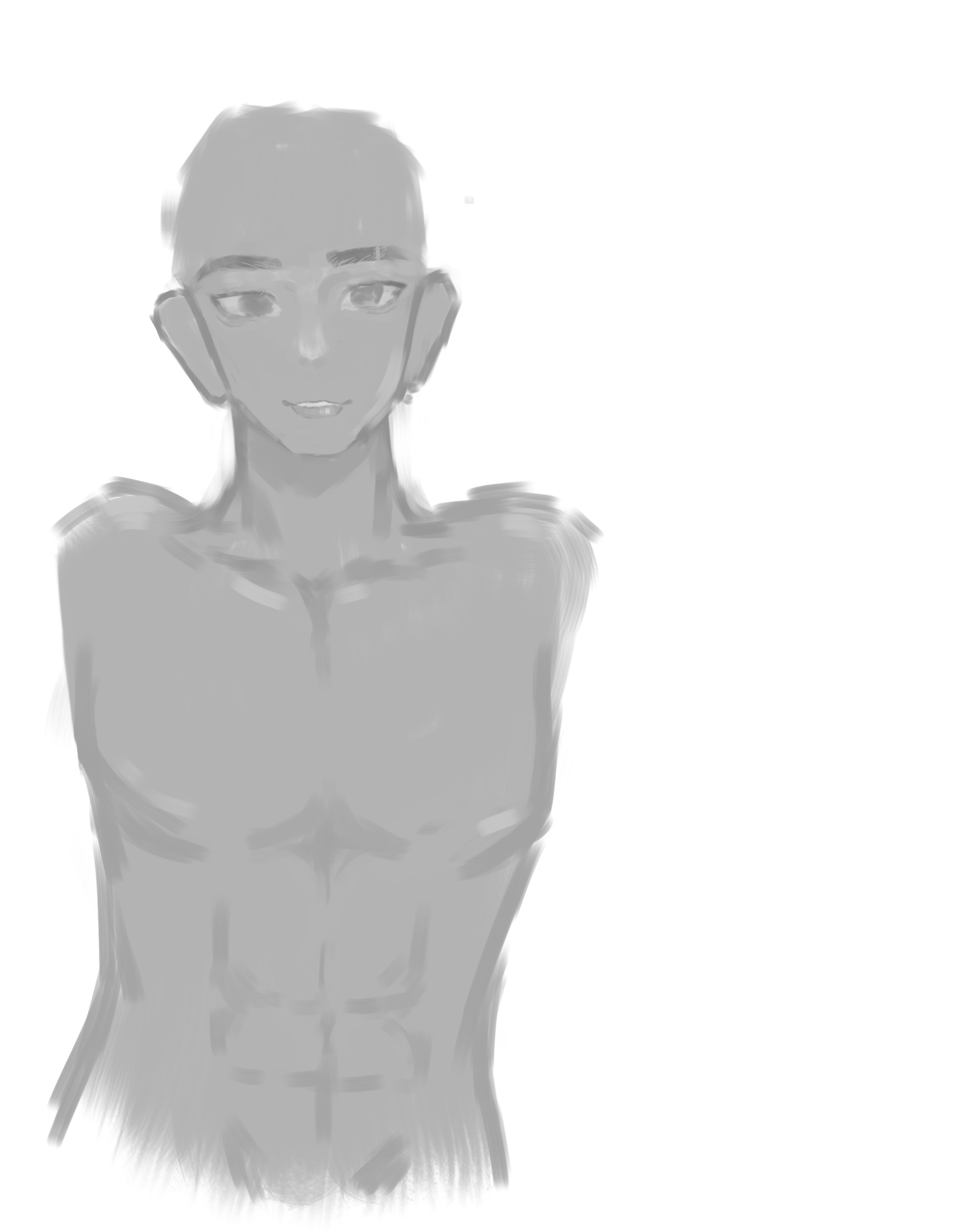 smexy grayscaled full body practice - ibisPaint