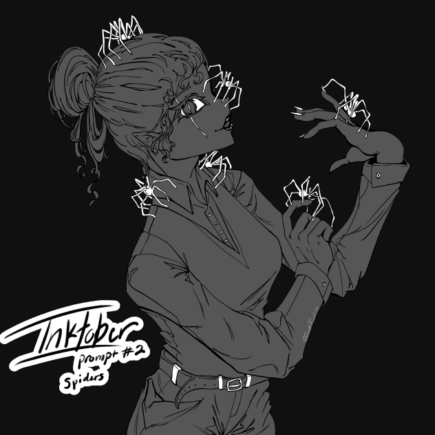 Inktober prompt 2 - spiders