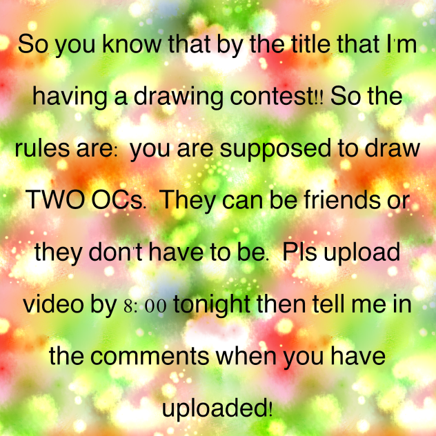 Drawing contest!!!!!