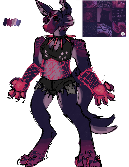 Werewolf moodboard character