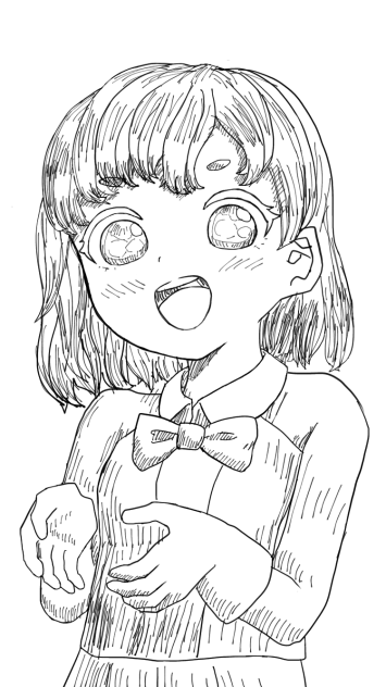 白黒色塗り